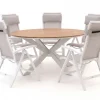 Bellagio Lugo/Fidenza ø 149 cm Gartenmöbel-Set 6-teilig verstellbar