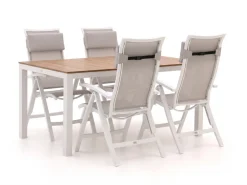 Bellagio Lugo/Fidenza 160 cm Gartenmöbel-Set 5-teilig verstellbar