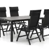 Bellagio Lugo/Fidenza 160 cm Gartenmöbel-Set 5-teilig verstellbar