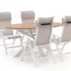 Bellagio Lugo/Fidenza oval 180 cm Gartenmöbel-Set 5-teilig verstellbar