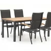 Bellagio Lugo/Linosa 180 cm Gartenmöbel-Set 5-teilig verstellbar