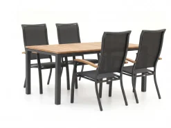 Bellagio Lugo/Linosa 180 cm Gartenmöbel-Set 5-teilig verstellbar