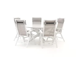 Bellagio Lugo/Lodola ø 150 cm Gartenmöbel-Set 6-teilig verstellbar