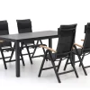 Bellagio Lugo/Menzano 160 cm Gartenmöbel-Set 5-teilig verstellbar