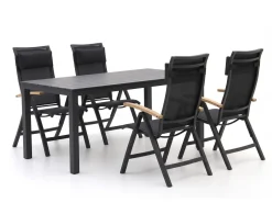 Bellagio Lugo/Menzano 160 cm Gartenmöbel-Set 5-teilig verstellbar