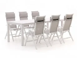 Bellagio Lugo/Menzano 220 cm Gartenmöbel-Set 7-teilig verstellbar