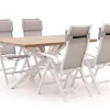 Bellagio Lugo/Montorio 160 cm Gartenmöbel-Set 5-teilig verstellbar