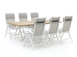 Bellagio Lugo/Montorio 220 cm Gartenmöbel-Set 7-teilig verstellbar