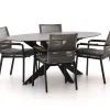 Bellagio Marudo/Furato ellips 200 cm Gartenmöbel-Set 5-teilig stapelbar