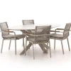 Bellagio Marudo/Furato ellips 200 cm Gartenmöbel-Set 5-teilig stapelbar