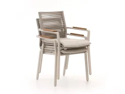 Bellagio Marudo/Furato ellips 200 cm Gartenmöbel-Set 5-teilig stapelbar