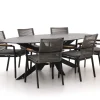 Bellagio Marudo/Furato ellips 240cm Gartenmöbel-Set 7-teilig stapelbar