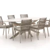 Bellagio Marudo/Furato ellips 240 cm Gartenmöbel-Set 7-teilig stapelbar
