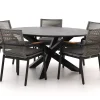 Bellagio Marudo/Lodola ø 150 cm Gartenmöbel-Set 6-teilig Stapelbar