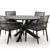 Bellagio Marudo/Lodola ø 130 cm Gartenmöbel-Set 5-teilig Stapelbar
