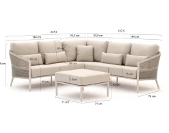Bellagio Mineo Ecklounge-Set 4-teilig