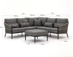Bellagio Mineo Ecklounge-Set 4-teilig