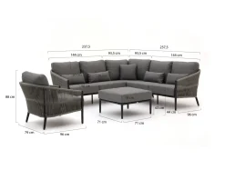 Bellagio Mineo Ecklounge-Set 5-teilig