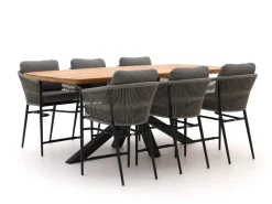 Bellagio Mineo/Induno dänisch oval 220 cm High Dining Gartenmöbel-Set 7-teilig