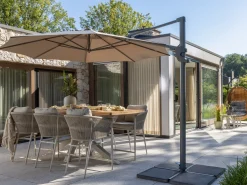 Bellagio Mineo/Induno Dänisch oval 220cm High Dining Gartenmöbel-Set 7-Teilig