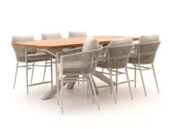 Bellagio Mineo/Induno Dänisch oval 220cm High Dining Gartenmöbel-Set 7-Teilig