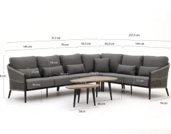 Bellagio Mineo/ROUGH-K Ecklounge-Set 6-teilig