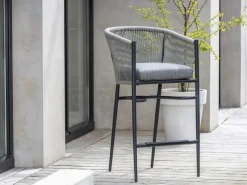 Bellagio Mineo/ROUGH-Y Ellips 240 cm High Dining Gartenmöbel-Set 7-teilig