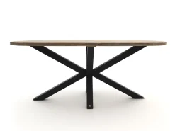 Bellagio Mineo/ROUGH-Y Ellips 240 cm High Dining Gartenmöbel-Set 7-teilig