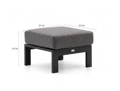Bellagio Musone Lounge Gartenhocker 61x62 cm