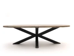 Bellagio Nova Siri /ROUGH-Y Ellips 240cm Low Dining Gartenmöbel-Set 7-teilig