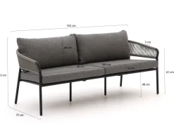 Bellagio Nova Siri 2,5-Sitzer 192 cm