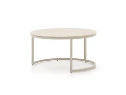 Bellagio Oriago Lounge Gartentisch-Set ø 85 cm (h:45 cm)/ø 78 cm (h:36 cm)