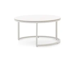 Bellagio Oriago Lounge Gartentisch-Set ø 85 cm (h:45 cm)/ø 78 cm (h:36 cm)