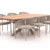 Bellagio Panaro/Induno Dänisch Oval 240 cm Gartenmöbel-Set 7-teilig stapelbar