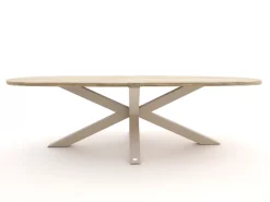 Bellagio Panaro/ROUGH-Y Ellips 280cm dining tuinset 9-delig stapelbaar