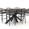 Bellagio Panaro/ROUGH-Y Ellips 240 cm Gartenbar-Set 7-teilig
