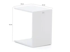 Bellagio Paterno Beistelltisch Outdoor 45x34x52 cm