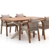 Bellagio Perzano/Induno dänisch oval 180 cm Gartenmöbel-Set 5-teilig stapelbar