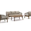 Bellagio Perzano Sessel-Sofa Lounge-Set 4-teilig