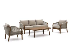 Bellagio Perzano Sessel-Sofa Lounge-Set 4-teilig