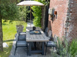 Bellagio Pizzoli/La Fonte 160 cm Gartenmöbel-Set 5-Teilig Stapelbar