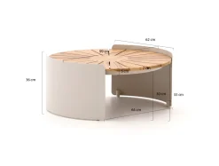 Bellagio Porcari Loungetisch-Set 2-teilig