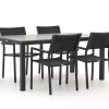 Bellagio Roma/Fidenza 160 cm Gartenmöbel-Set 5-teilig stapelbar
