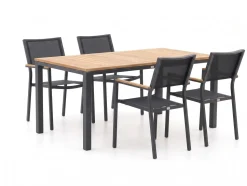 Bellagio Roma/Linosa 180 cm Gartenmöbel-Set 5-teilig stapelbar