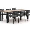 Bellagio Rumo/ROUGH-S 220 cm Gartenmöbel-Set 7-teilig Stapelbar