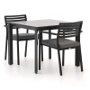 Bellagio Rumo/Sestino 90 cm Gartenmöbel-Set 3-teilig stapelbar