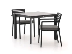Bellagio Rumo/Sestino 90 cm Gartenmöbel-Set 3-teilig stapelbar
