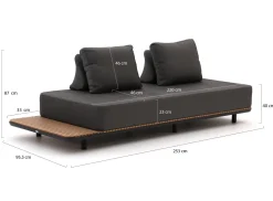 Bellagio San Lupo Gartensofa 2-Sitzer links/rechts 253 cm
