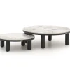 Bellagio Sarsina Lounge Gartentisch-Set ø 85 cm(h:27 cm)/ø 65 cm (h:21 cm)