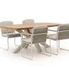 Bellagio Sordio/Induno dänisch oval 180 cm Gartenmöbel-Set 5-teilig